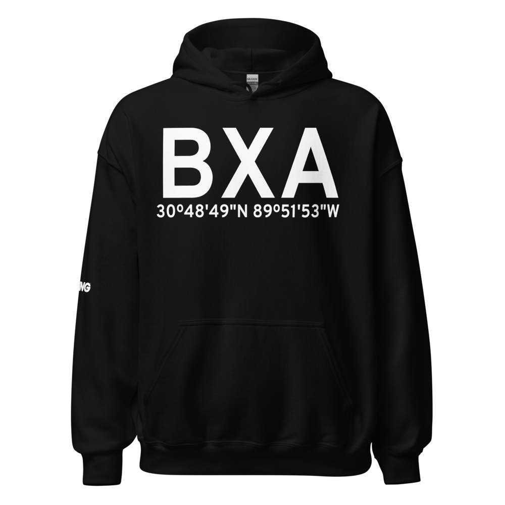 Bogalusa (KBXA) Airport Hoodie Sweatshirt 