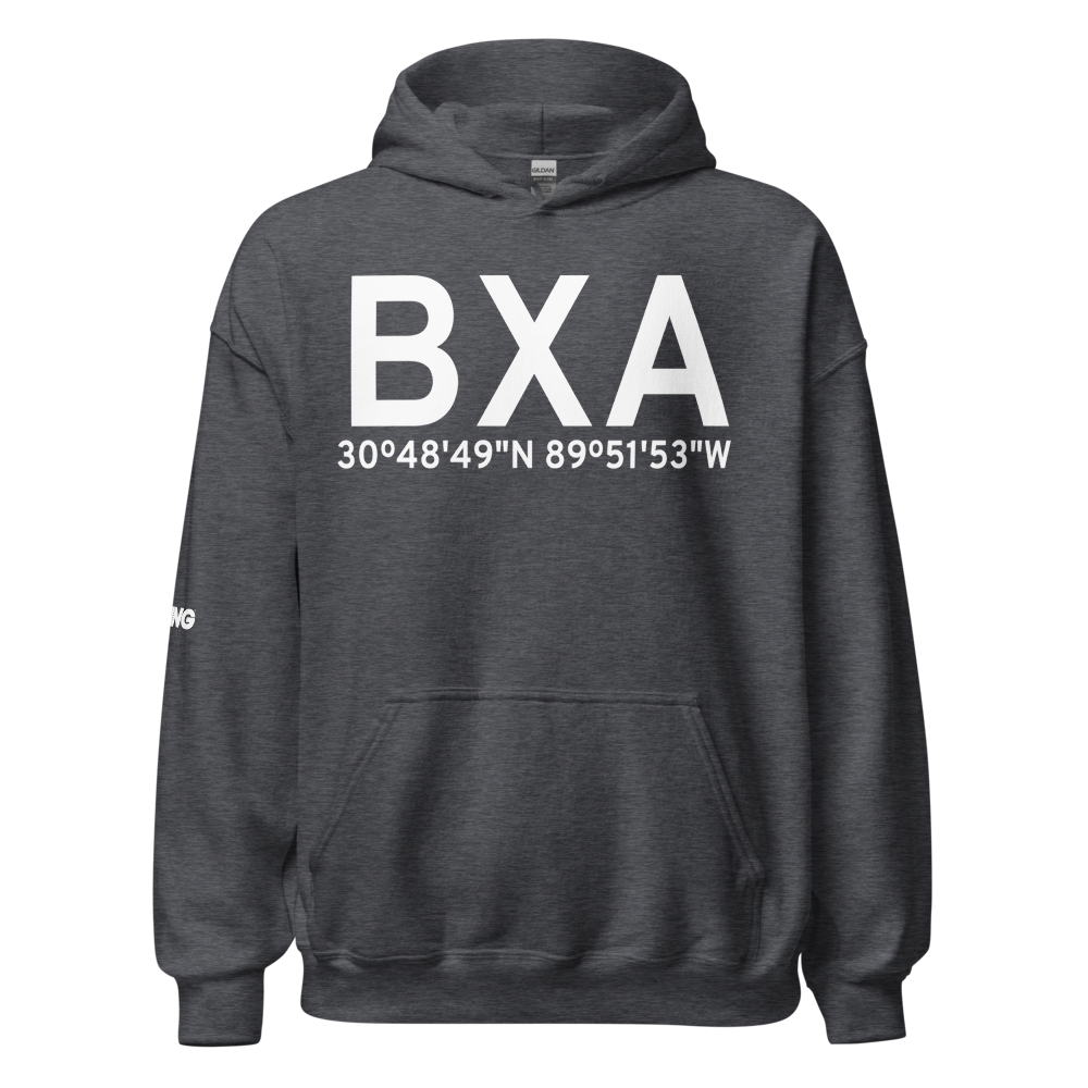 Bogalusa (KBXA) Airport Hoodie Sweatshirt 