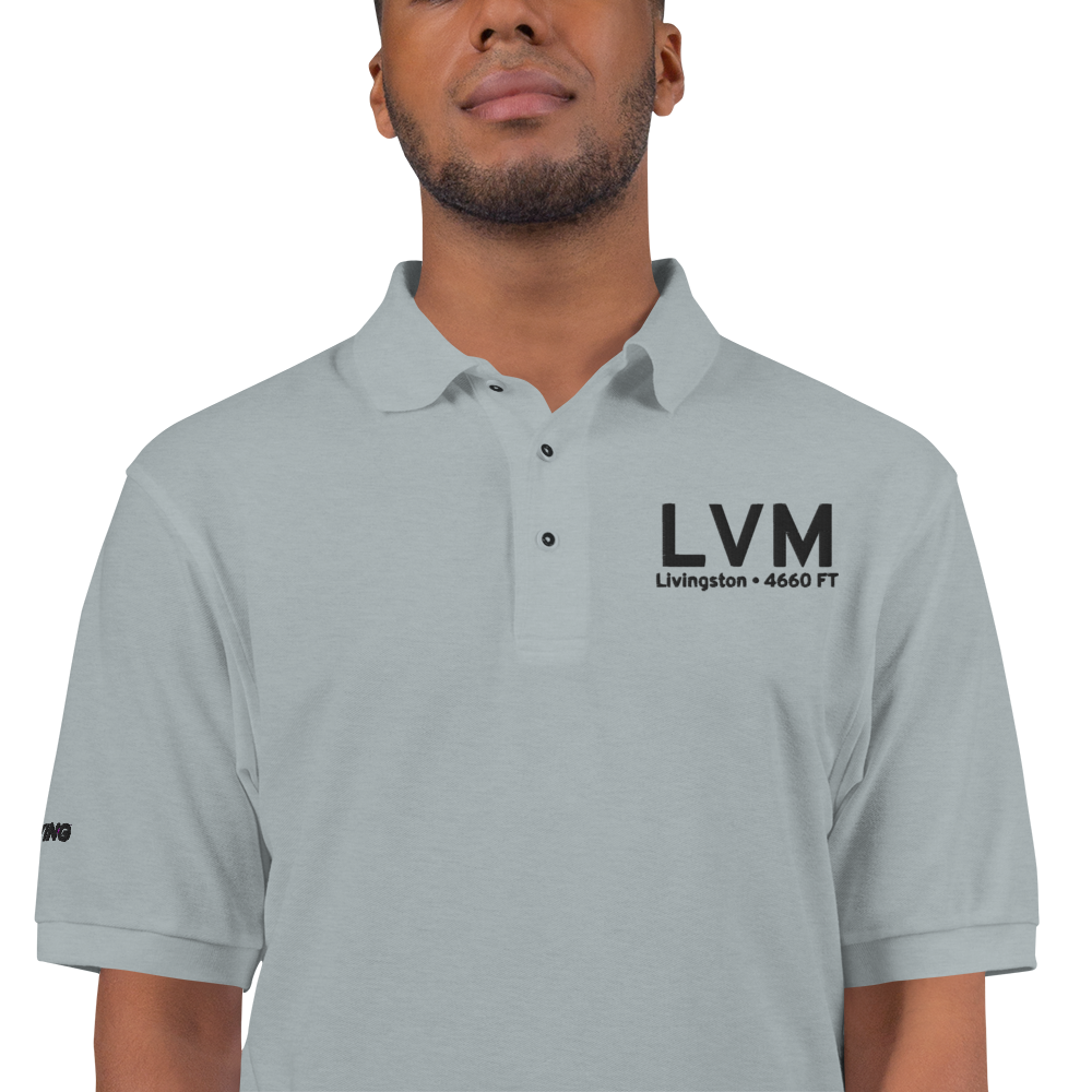 Livingston (KLVM) Airport Port Authority Embroidered Polo Shirt 
