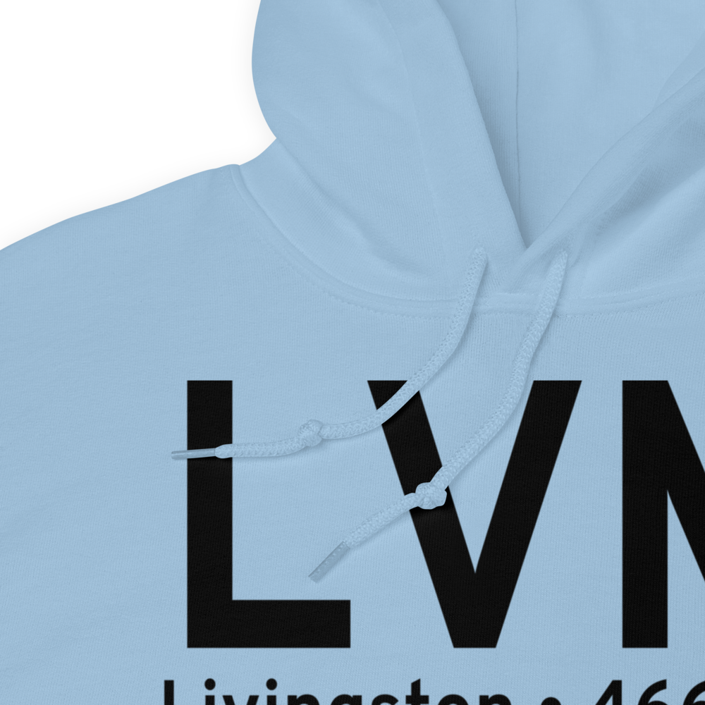 Livingston (KLVM) Airport Hoodie Sweatshirt 
