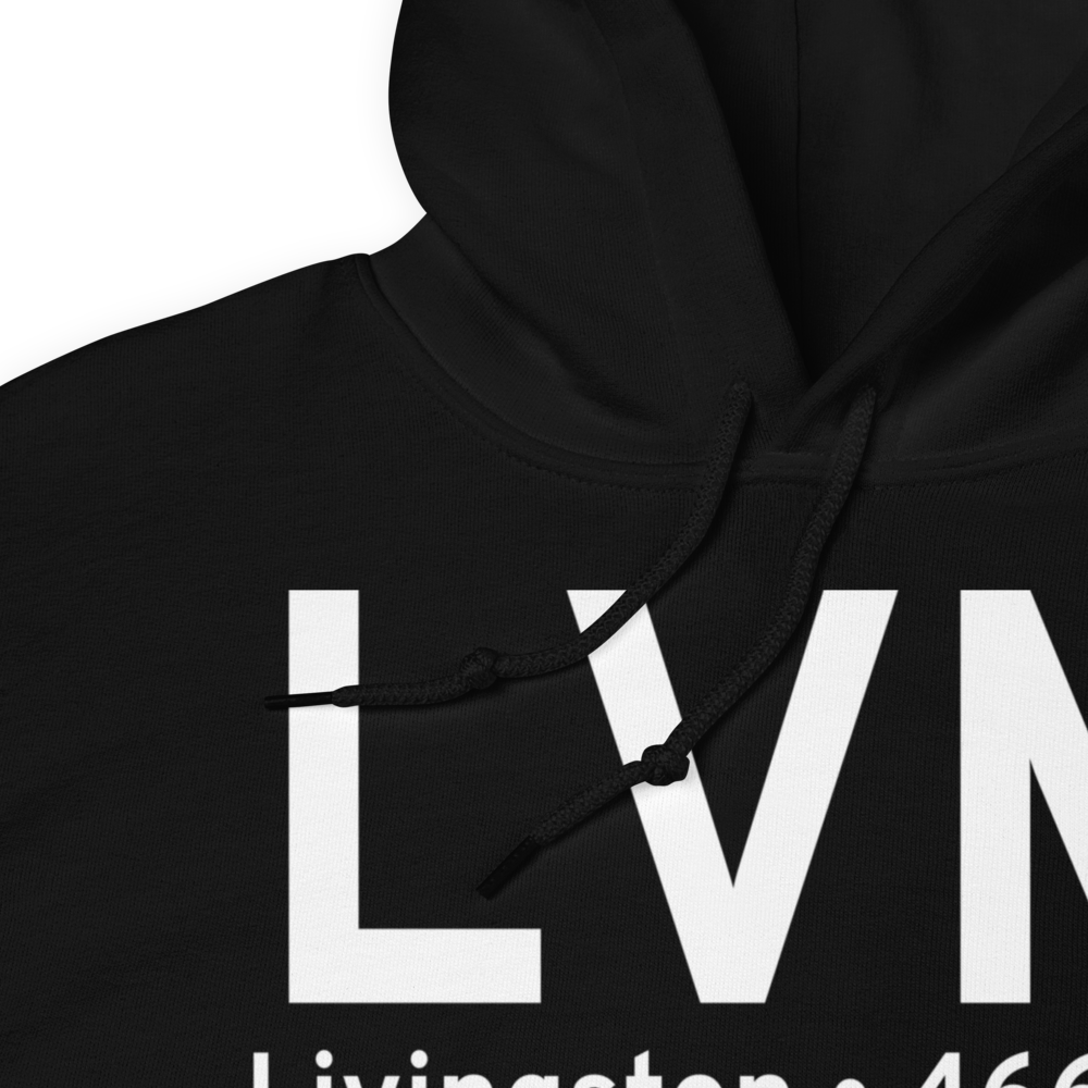 Livingston (KLVM) Airport Hoodie Sweatshirt 