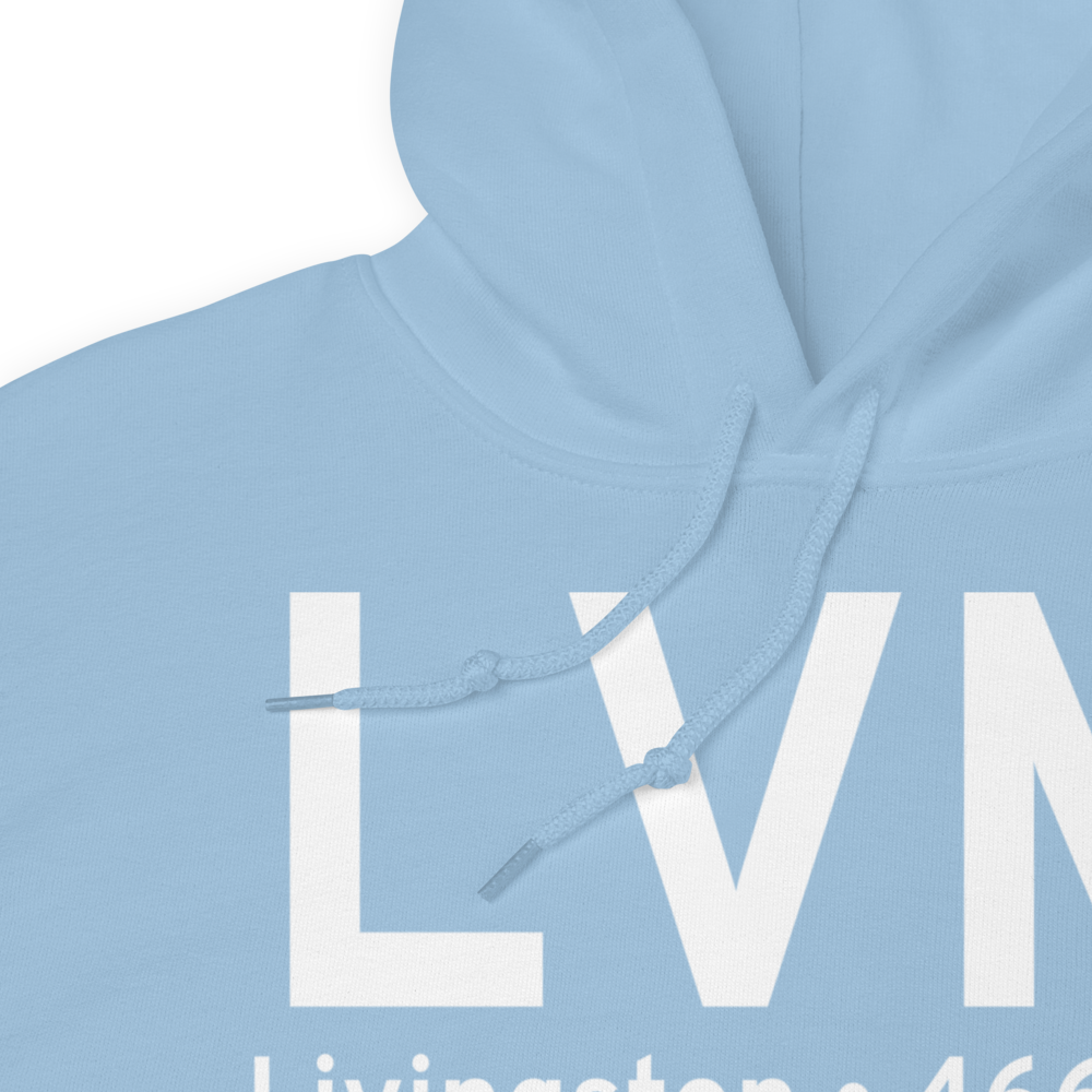 Livingston (KLVM) Airport Hoodie Sweatshirt 