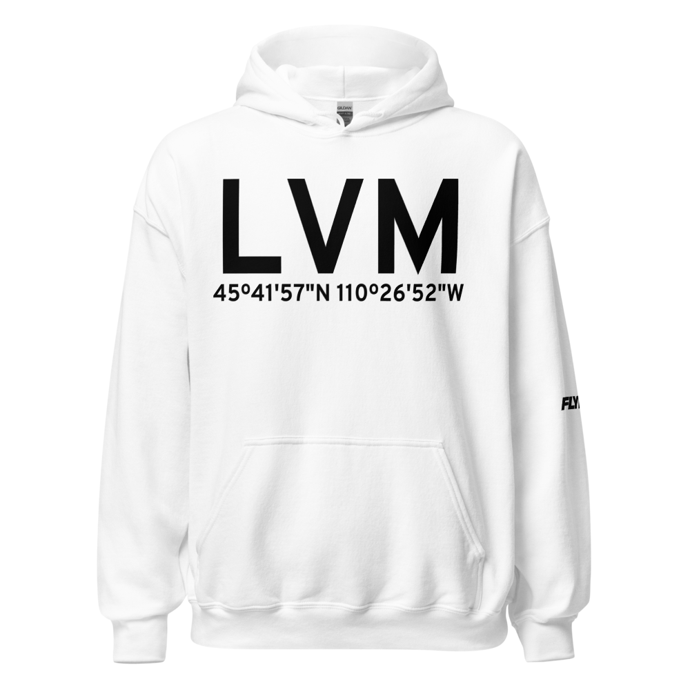 Livingston (KLVM) Airport Hoodie Sweatshirt 