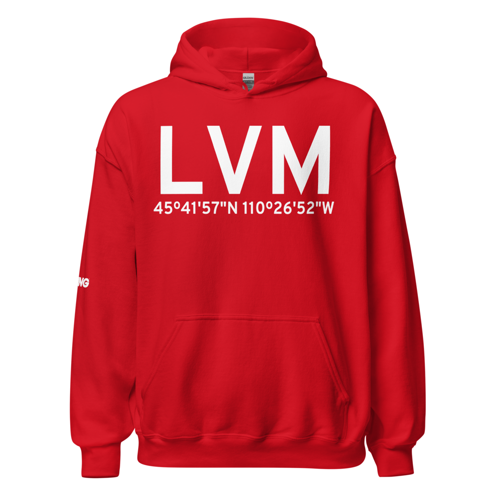 Livingston (KLVM) Airport Hoodie Sweatshirt 