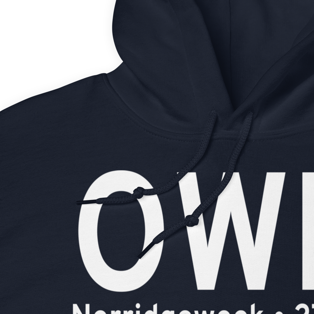 Norridgewock (KOWK) Airport Hoodie Sweatshirt 