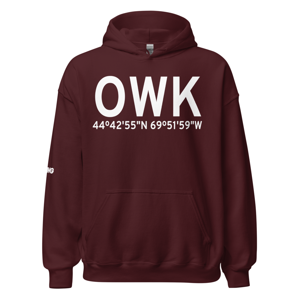 Norridgewock (KOWK) Airport Hoodie Sweatshirt 