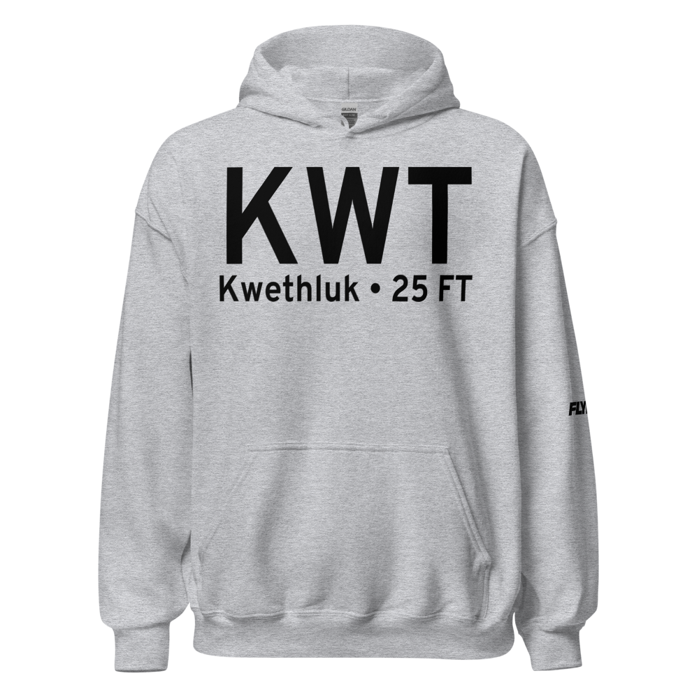 Kwethluk (PFKW) Airport Hoodie Sweatshirt 