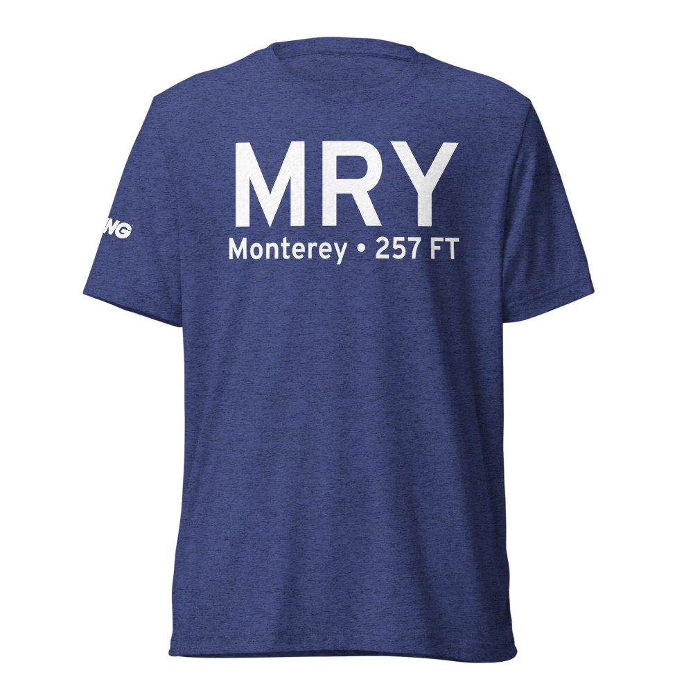 Monterey (KMRY) Airport Tri-blend T-Shirt 