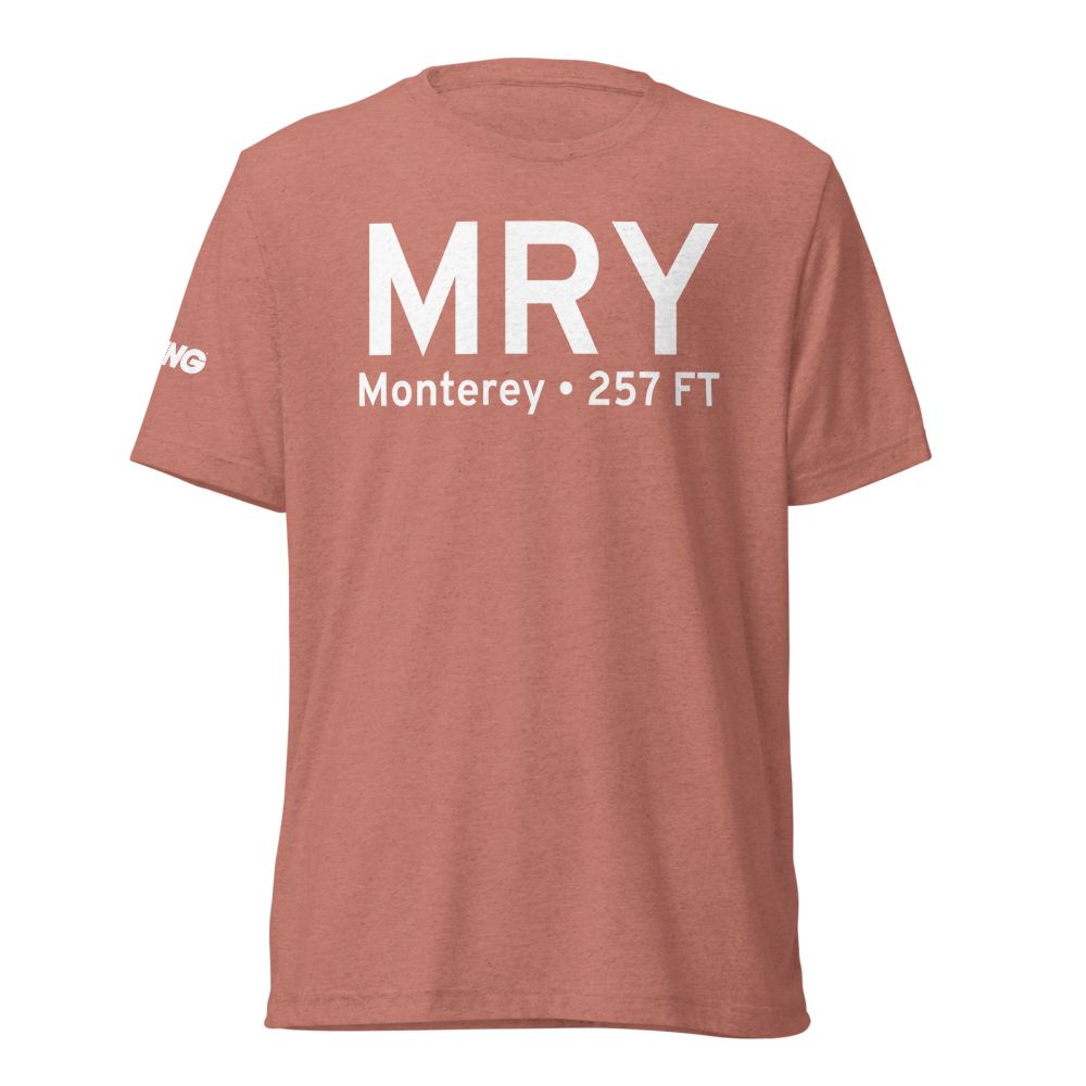 Monterey (KMRY) Airport Tri-blend T-Shirt 