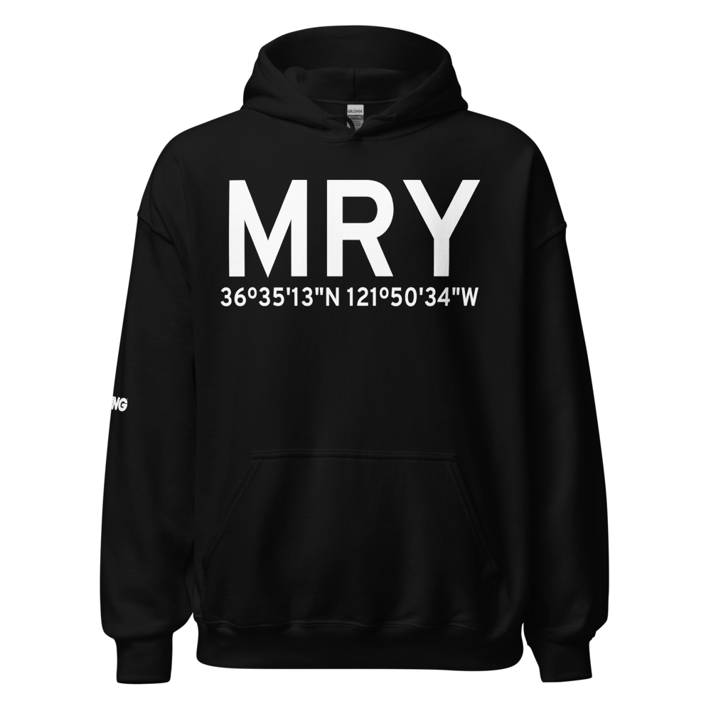 Monterey (KMRY) Airport Hoodie Sweatshirt 