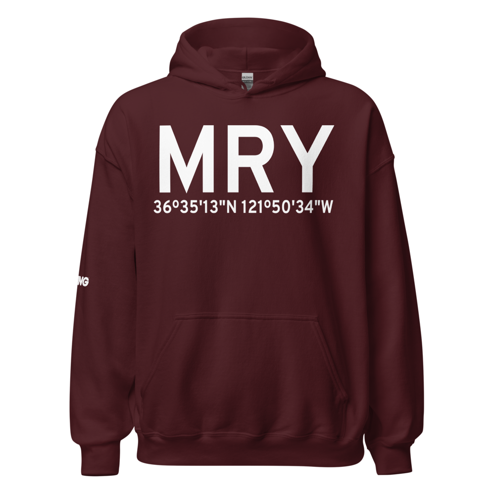 Monterey (KMRY) Airport Hoodie Sweatshirt 