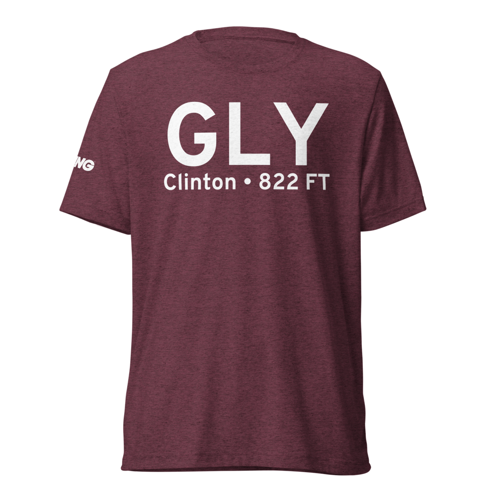 Clinton (KGLY) Airport Tri-blend T-Shirt 