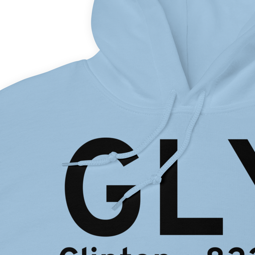 Clinton (KGLY) Airport Hoodie Sweatshirt 