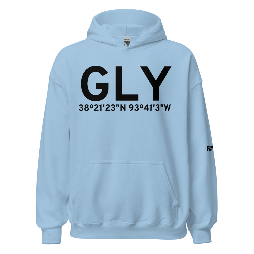 Clinton (KGLY) Airport Hoodie Sweatshirt 