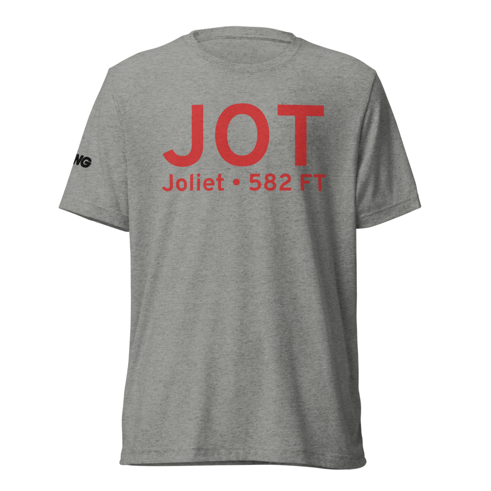 Joliet (KJOT) Airport Tri-blend T-Shirt 