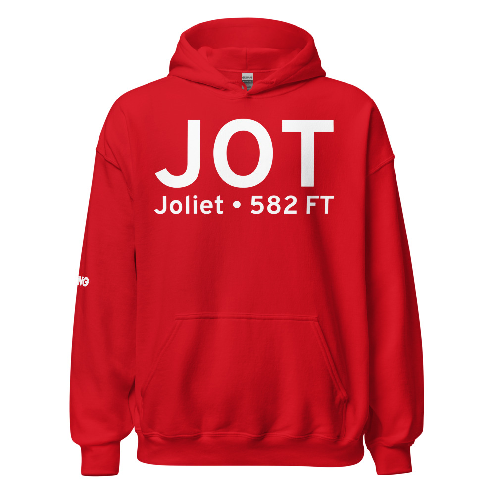 Joliet (KJOT) Airport Hoodie Sweatshirt 