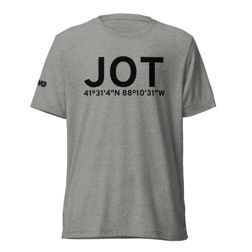 Joliet (KJOT) Airport Tri-blend T-Shirt 