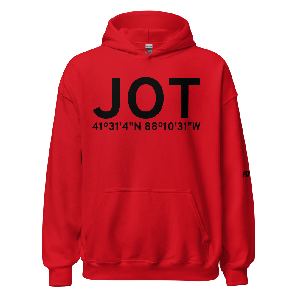 Joliet (KJOT) Airport Hoodie Sweatshirt 