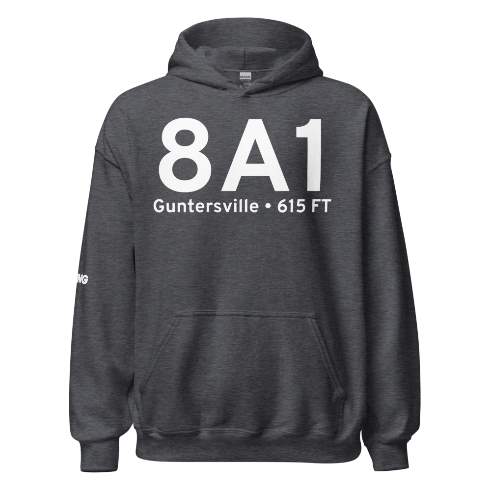 Guntersville (K8A1) Airport Hoodie Sweatshirt 