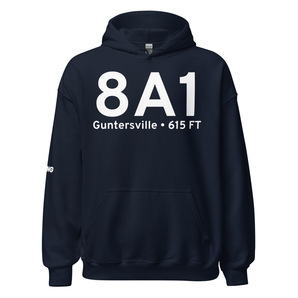 Guntersville (K8A1) Airport Hoodie Sweatshirt 