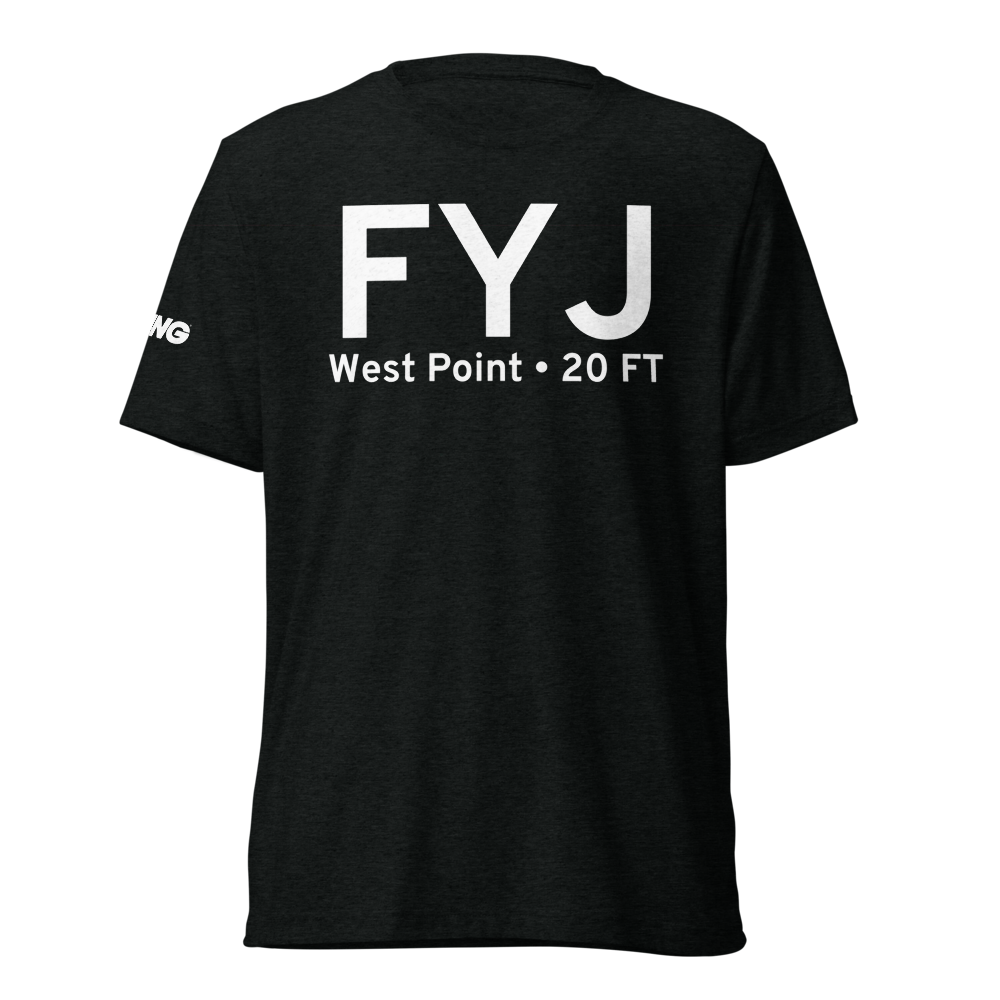 West Point (KFYJ) Airport Tri-blend T-Shirt 