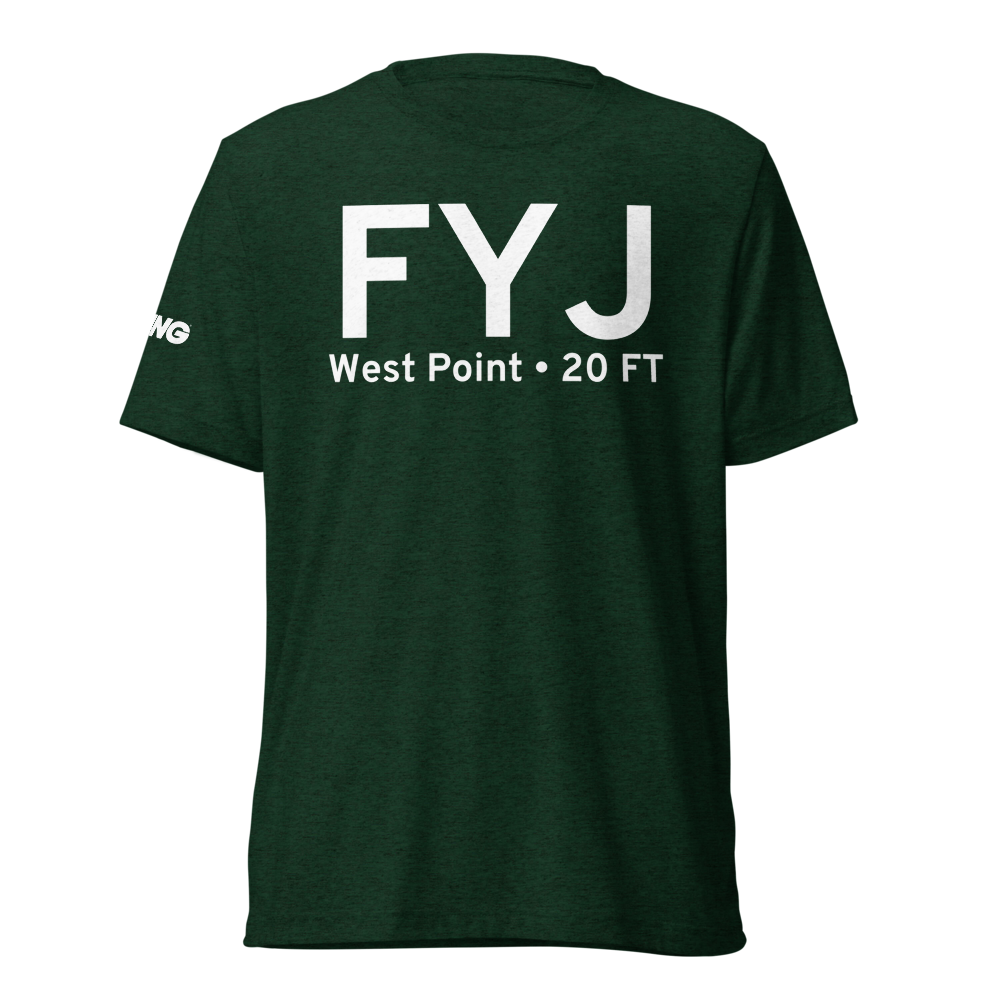 West Point (KFYJ) Airport Tri-blend T-Shirt 