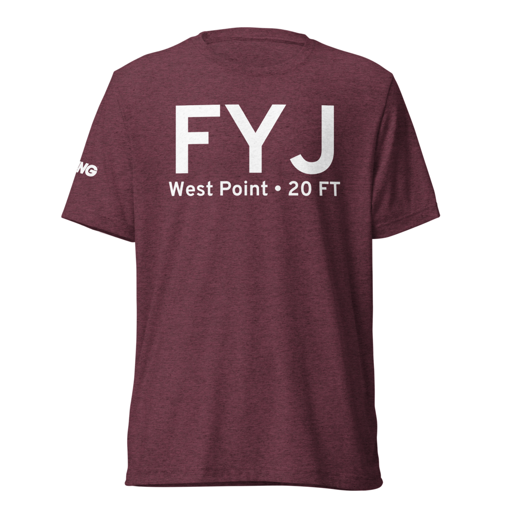 West Point (KFYJ) Airport Tri-blend T-Shirt 