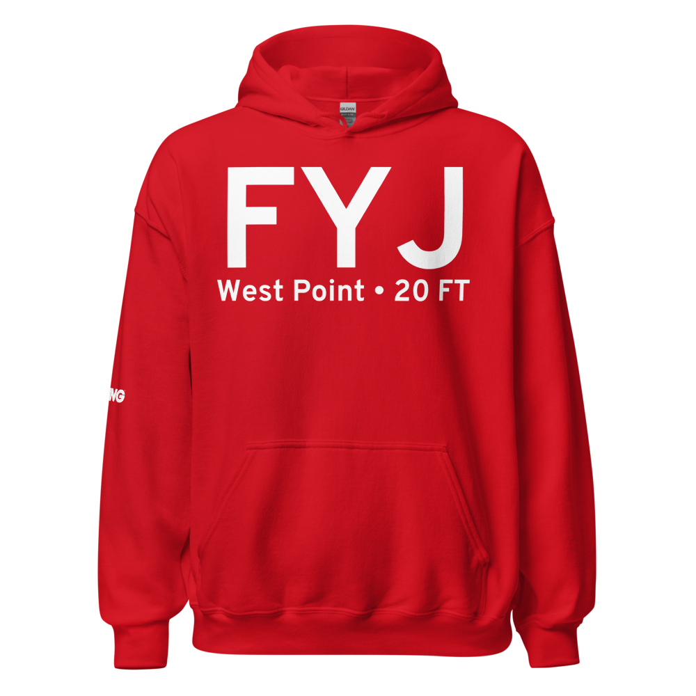 West Point (KFYJ) Airport Hoodie Sweatshirt 