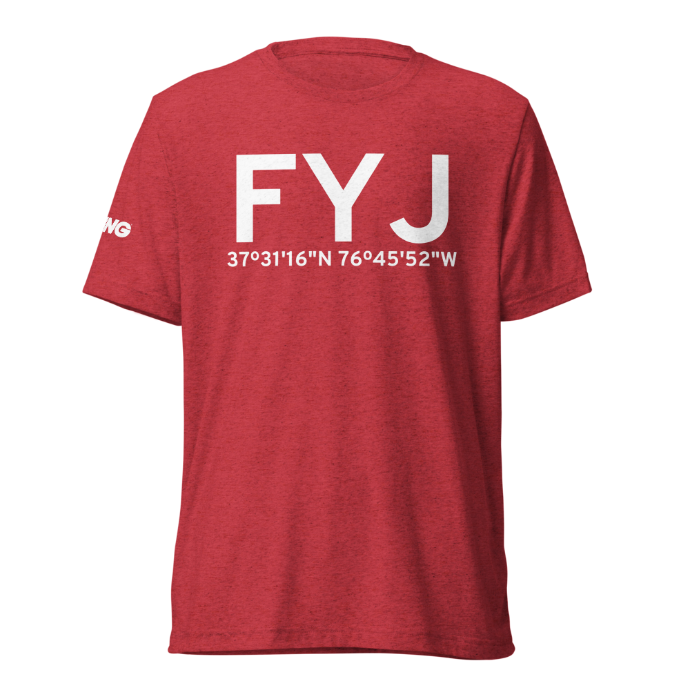 West Point (KFYJ) Airport Tri-blend T-Shirt 