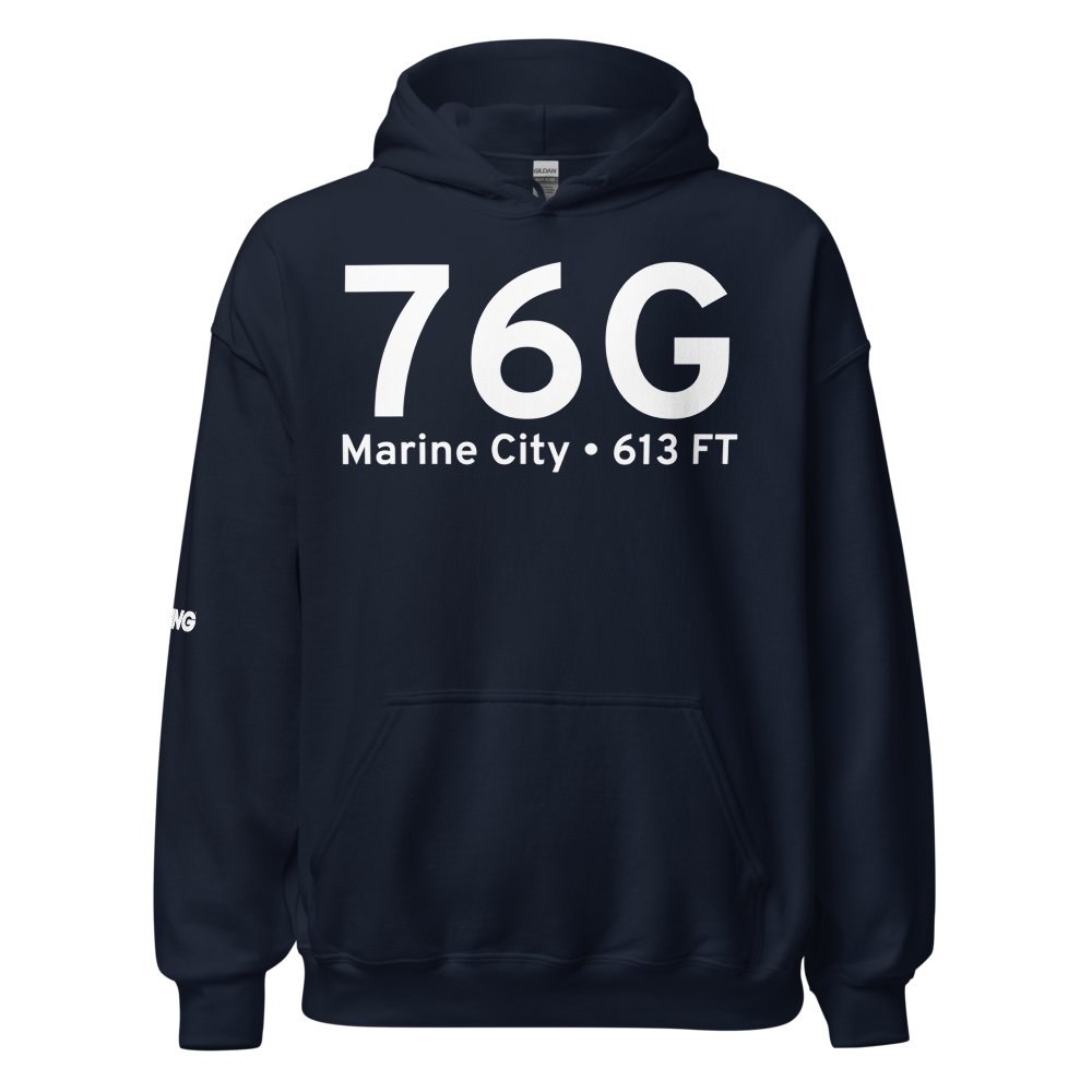Marine City (K76G) Airport Hoodie Sweatshirt 
