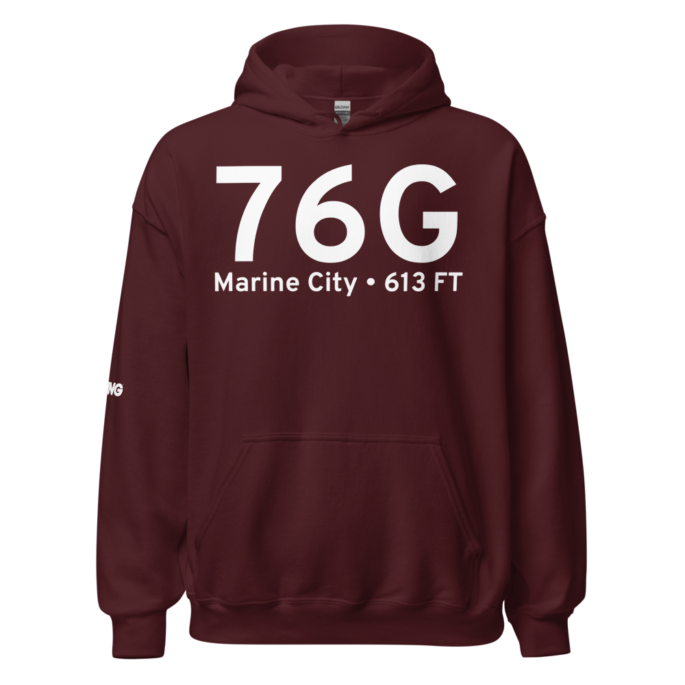 Marine City (K76G) Airport Hoodie Sweatshirt 