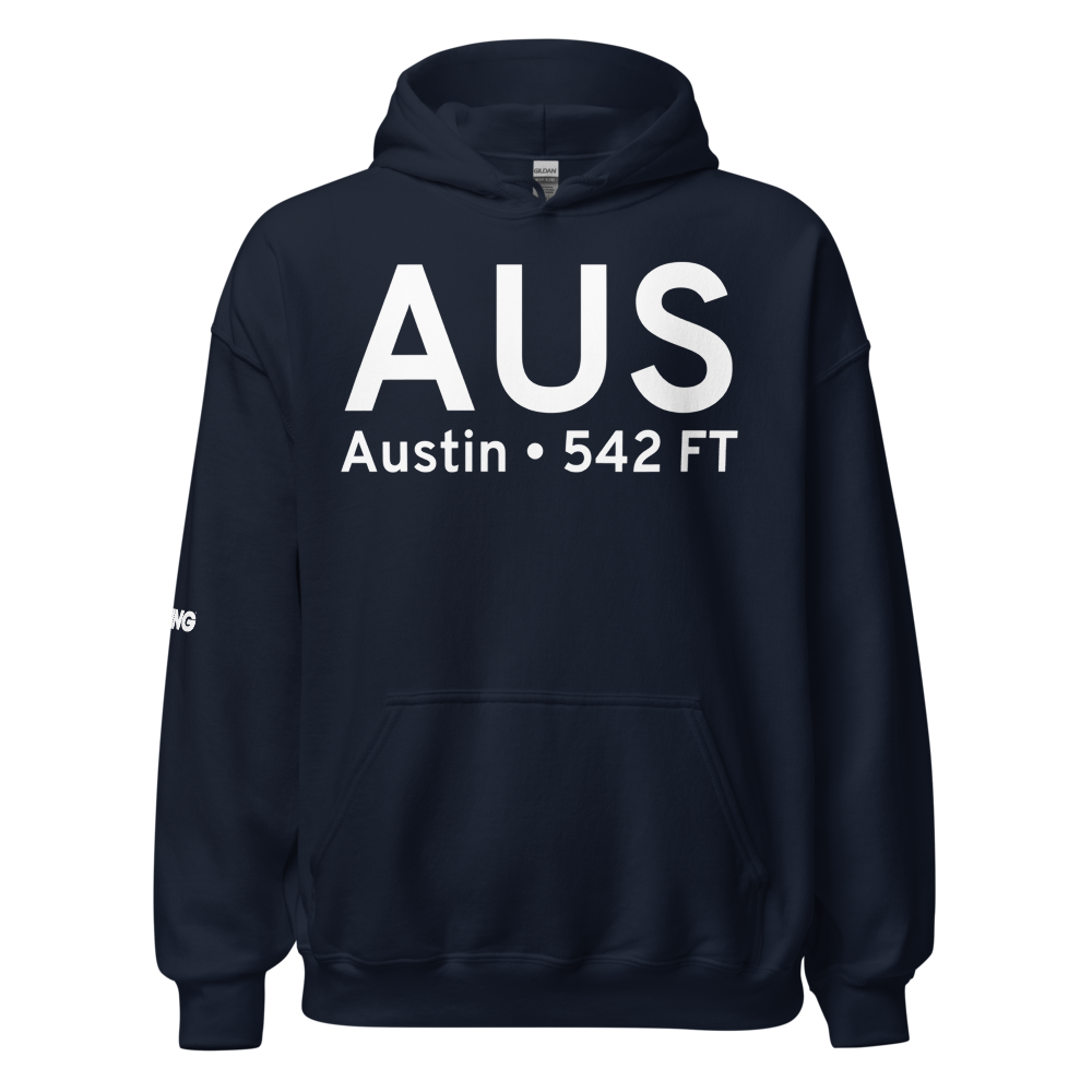 Austin (KAUS) Airport Hoodie Sweatshirt 