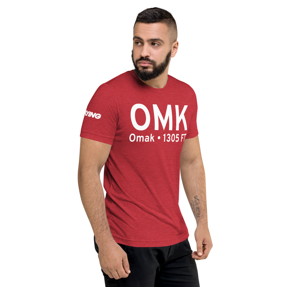 Omak (KOMK) Airport Tri-blend T-Shirt 