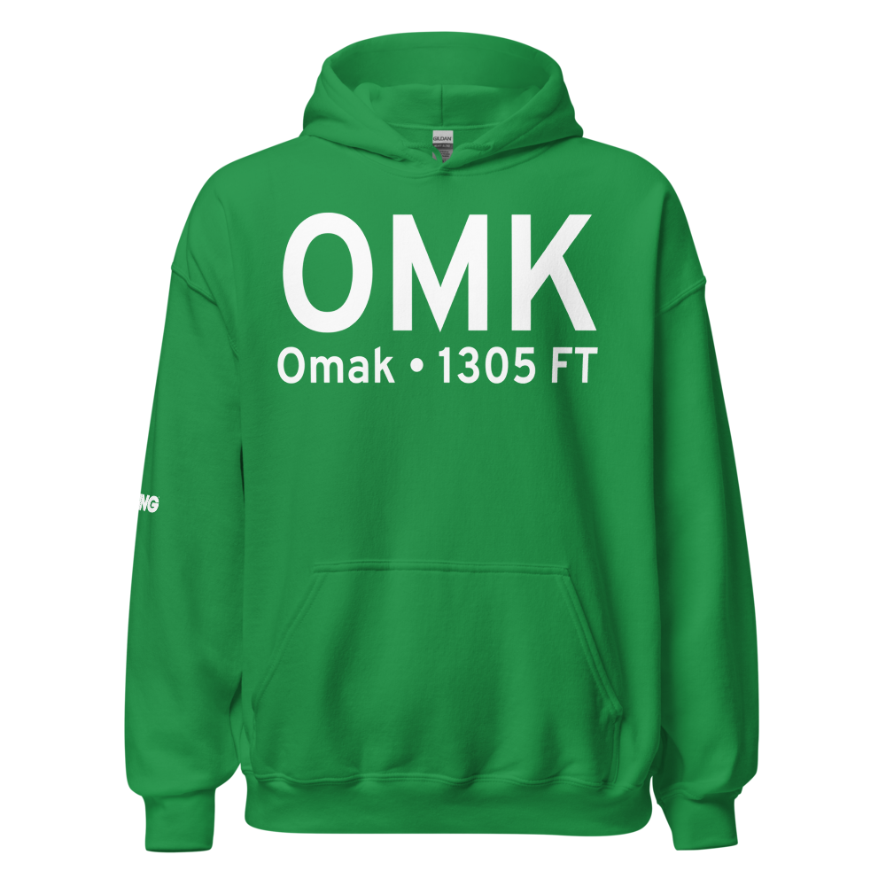 Omak (KOMK) Airport Hoodie Sweatshirt 
