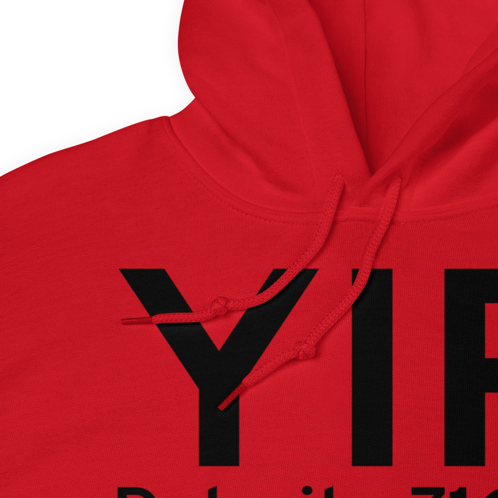 Detroit (KYIP) Airport Hoodie Sweatshirt 