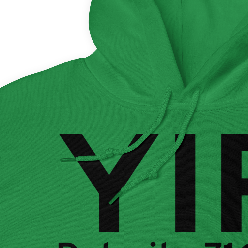 Detroit (KYIP) Airport Hoodie Sweatshirt 