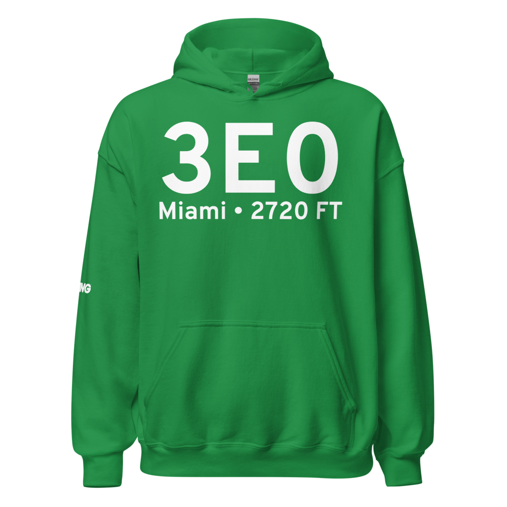 Miami (K3E0) Airport Hoodie Sweatshirt 