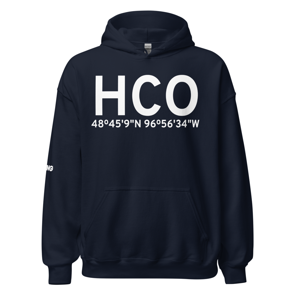 Hallock (KHCO) Airport Hoodie Sweatshirt 
