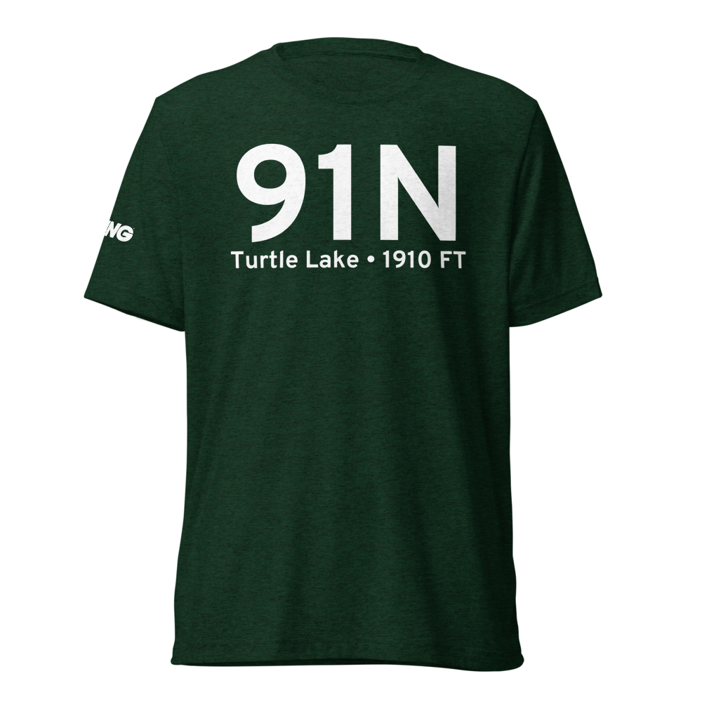Turtle Lake (91N) Airport Tri-blend T-Shirt 