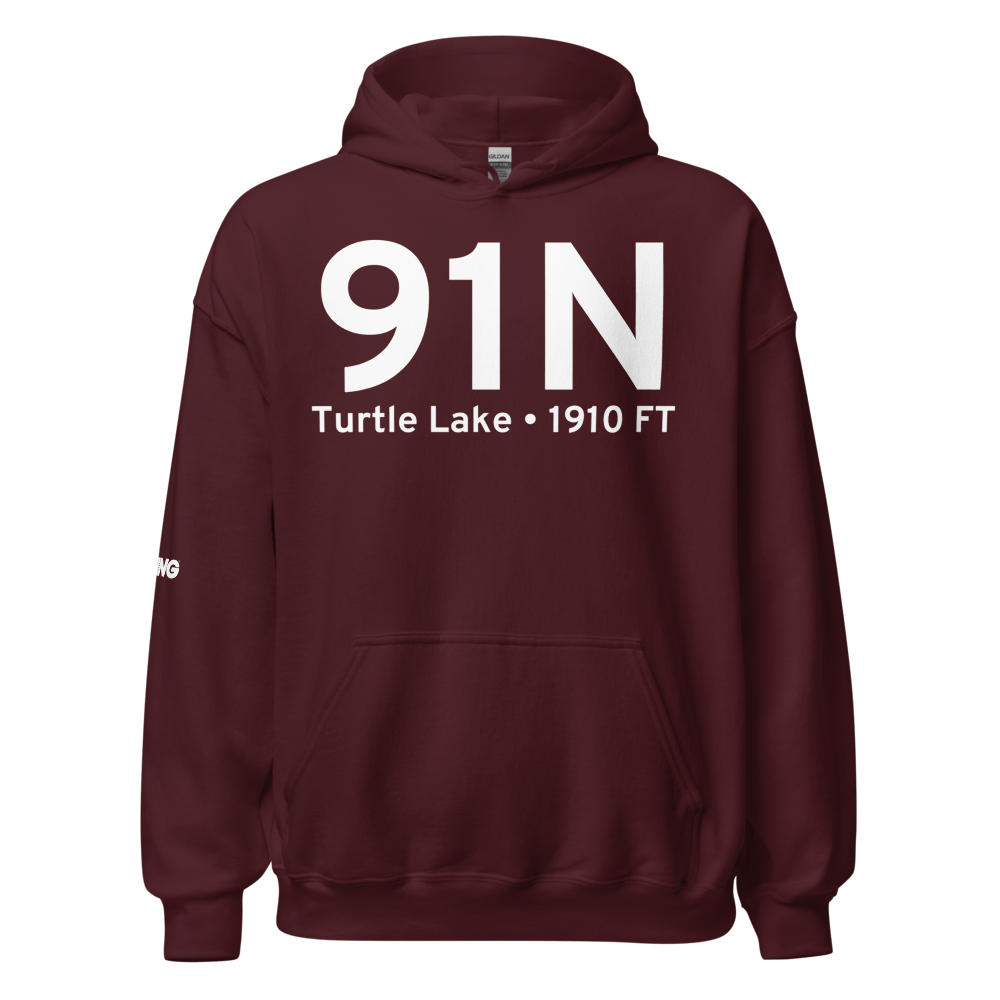 Turtle Lake (91N) Airport Hoodie Sweatshirt 