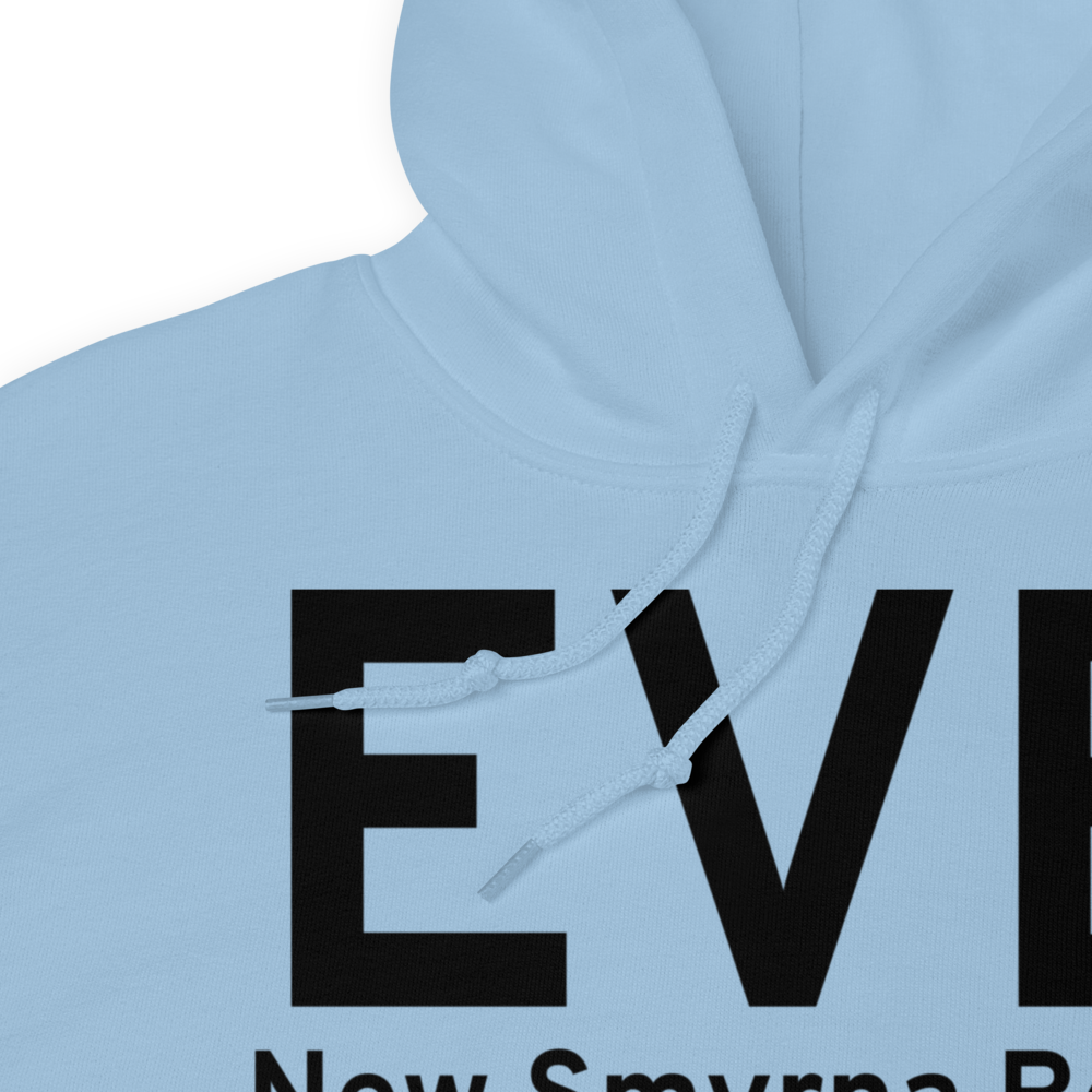 New Smyrna Beach (KEVB) Airport Hoodie Sweatshirt 