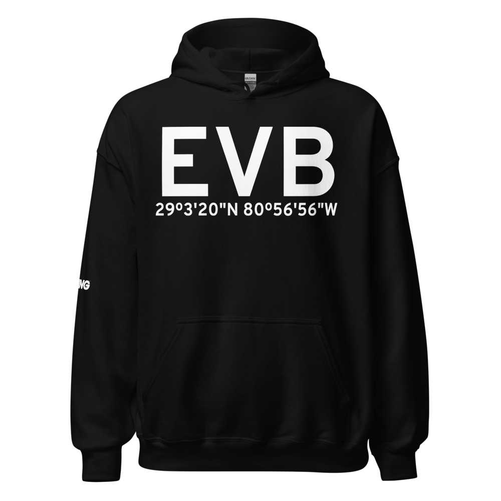 New Smyrna Beach (KEVB) Airport Hoodie Sweatshirt 