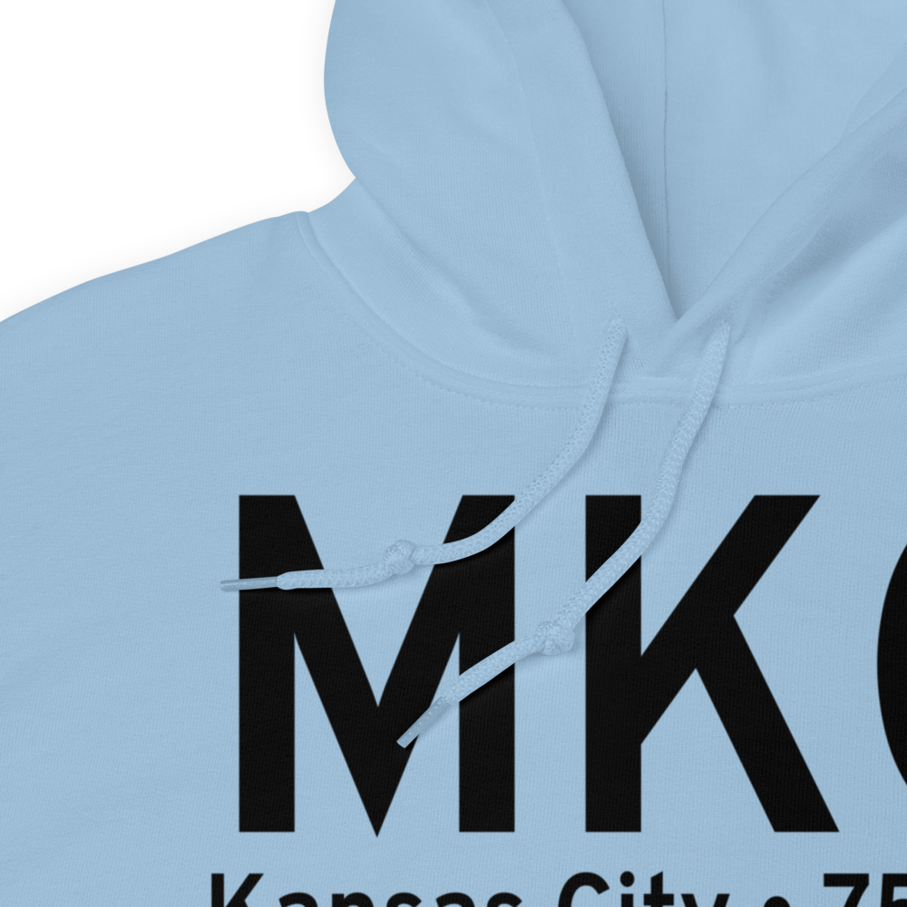 Kansas City (KMKC) Airport Hoodie Sweatshirt 