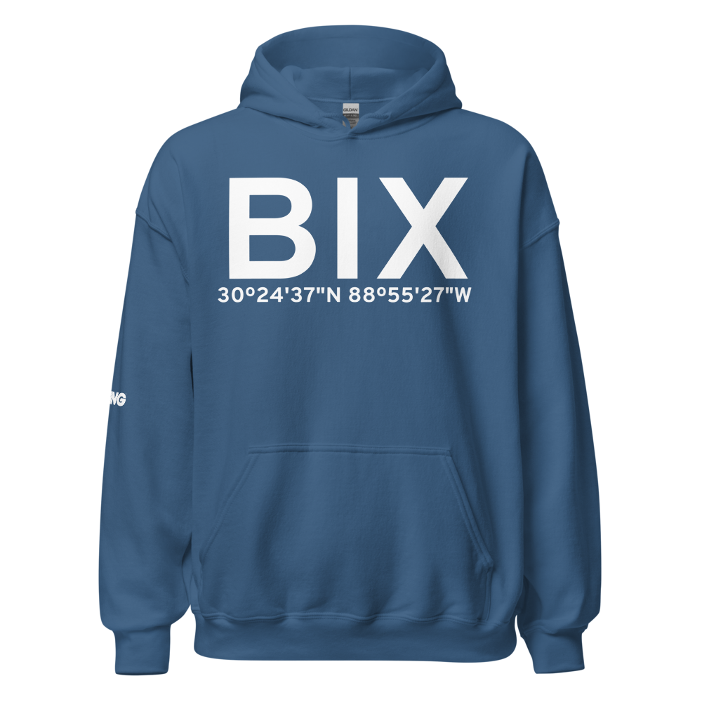 Biloxi (KBIX) Airport Hoodie Sweatshirt 
