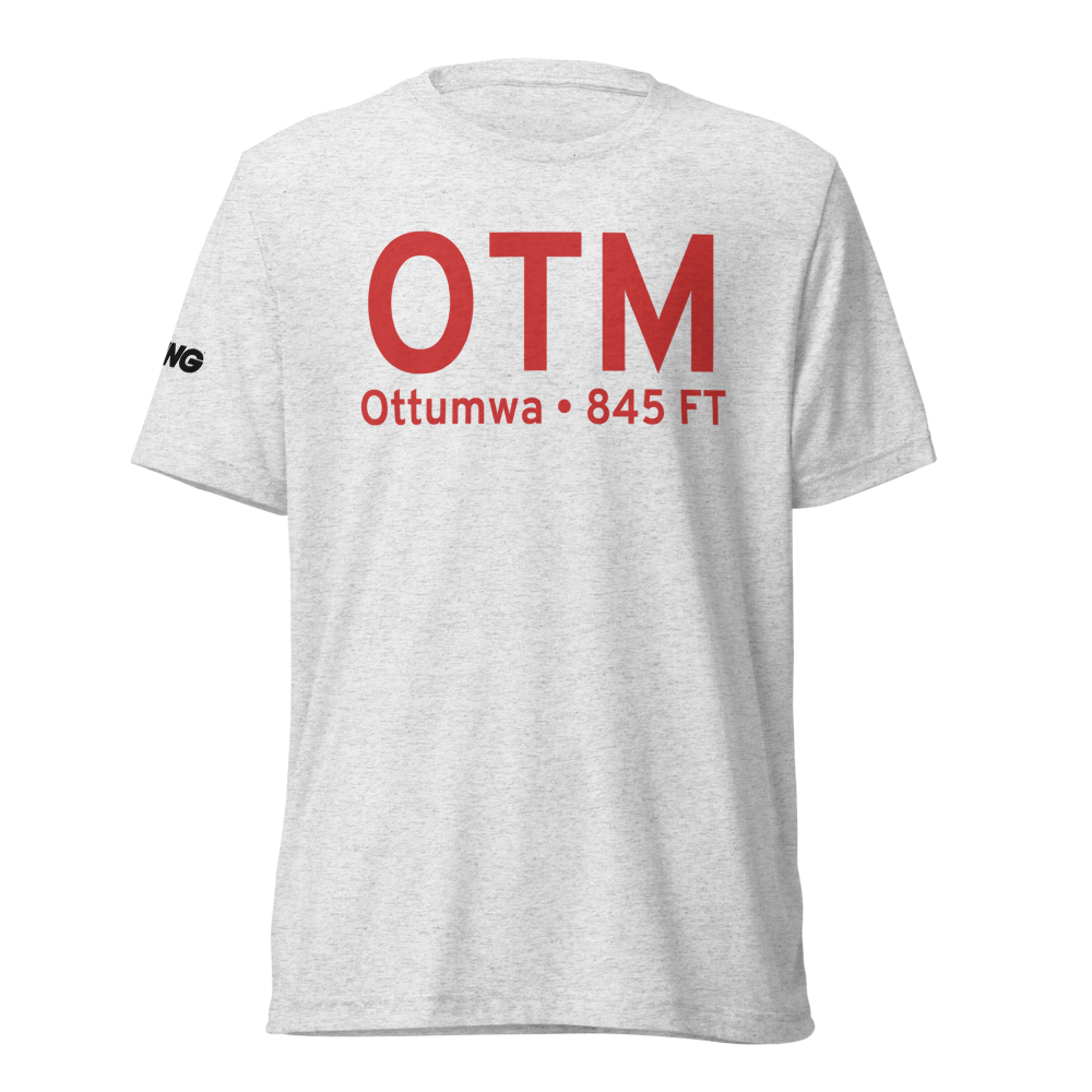 Ottumwa (KOTM) Airport Tri-blend T-Shirt 