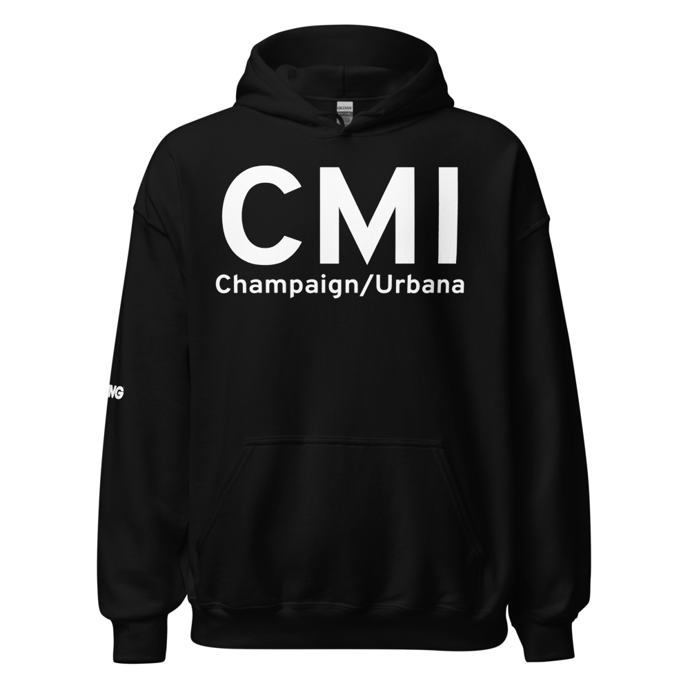 Champaign/Urbana (KCMI) Airport Hoodie Sweatshirt 
