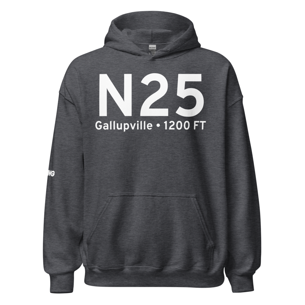 Gallupville (N25) Airport Hoodie Sweatshirt 