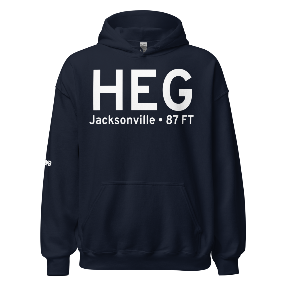 Jacksonville (KHEG) Airport Hoodie Sweatshirt 