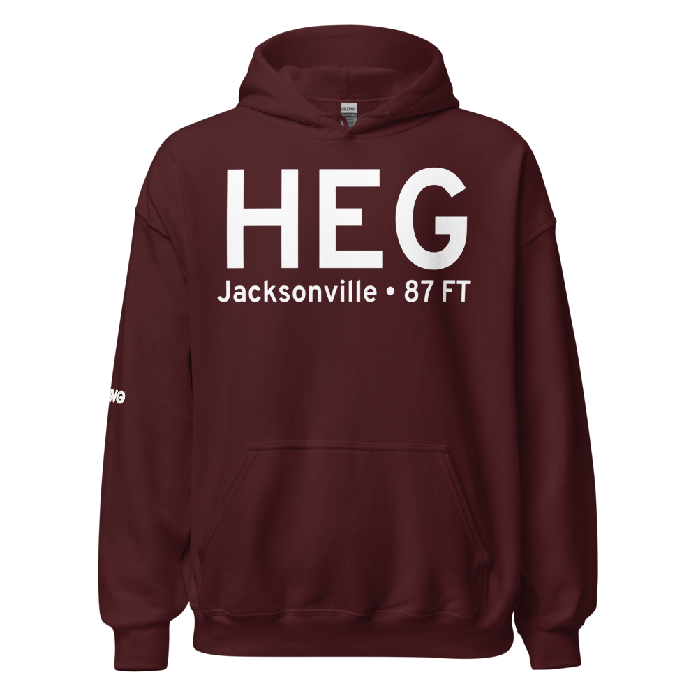 Jacksonville (KHEG) Airport Hoodie Sweatshirt 
