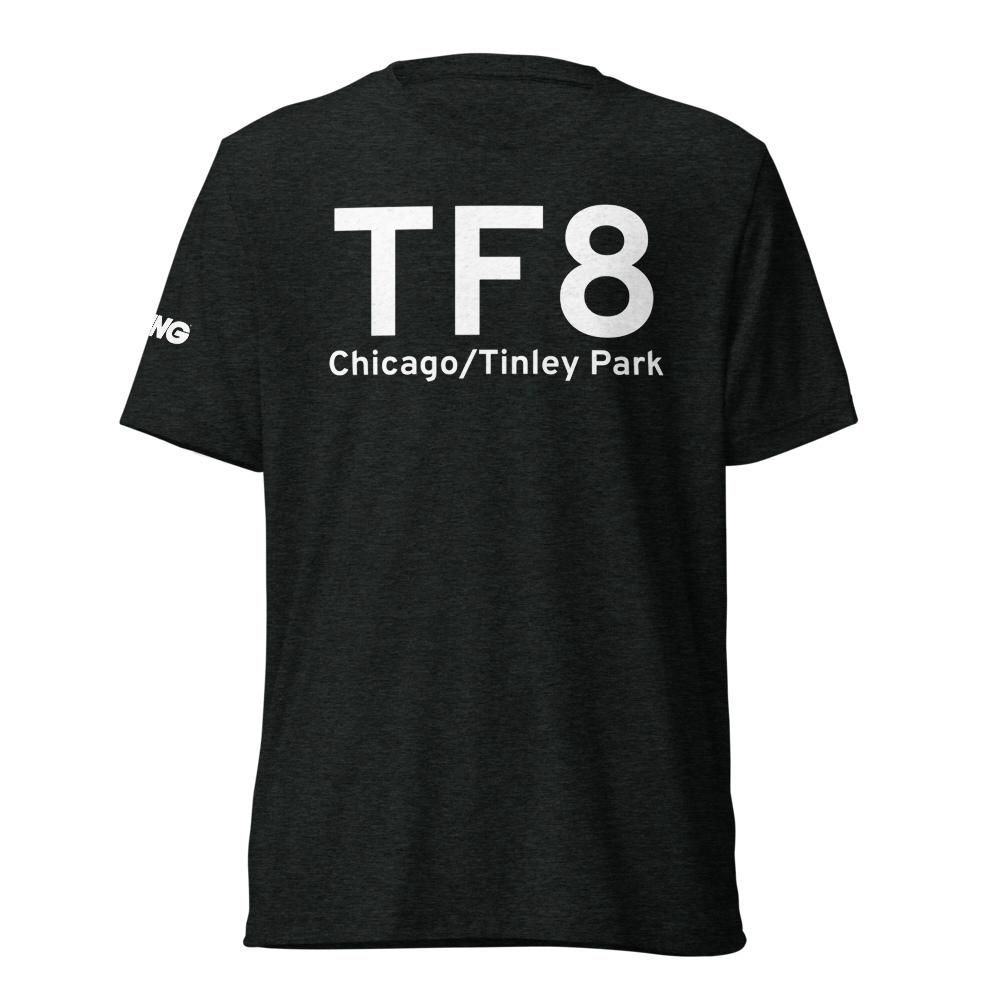 Chicago/Tinley Park (TF8) Airport Tri-blend T-Shirt 
